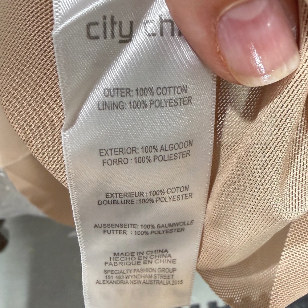 City Chic White Lace Midi Dress Sz L 20 Beige Satin Lining Bridal Boho Cocktail - Picture 9 of 10